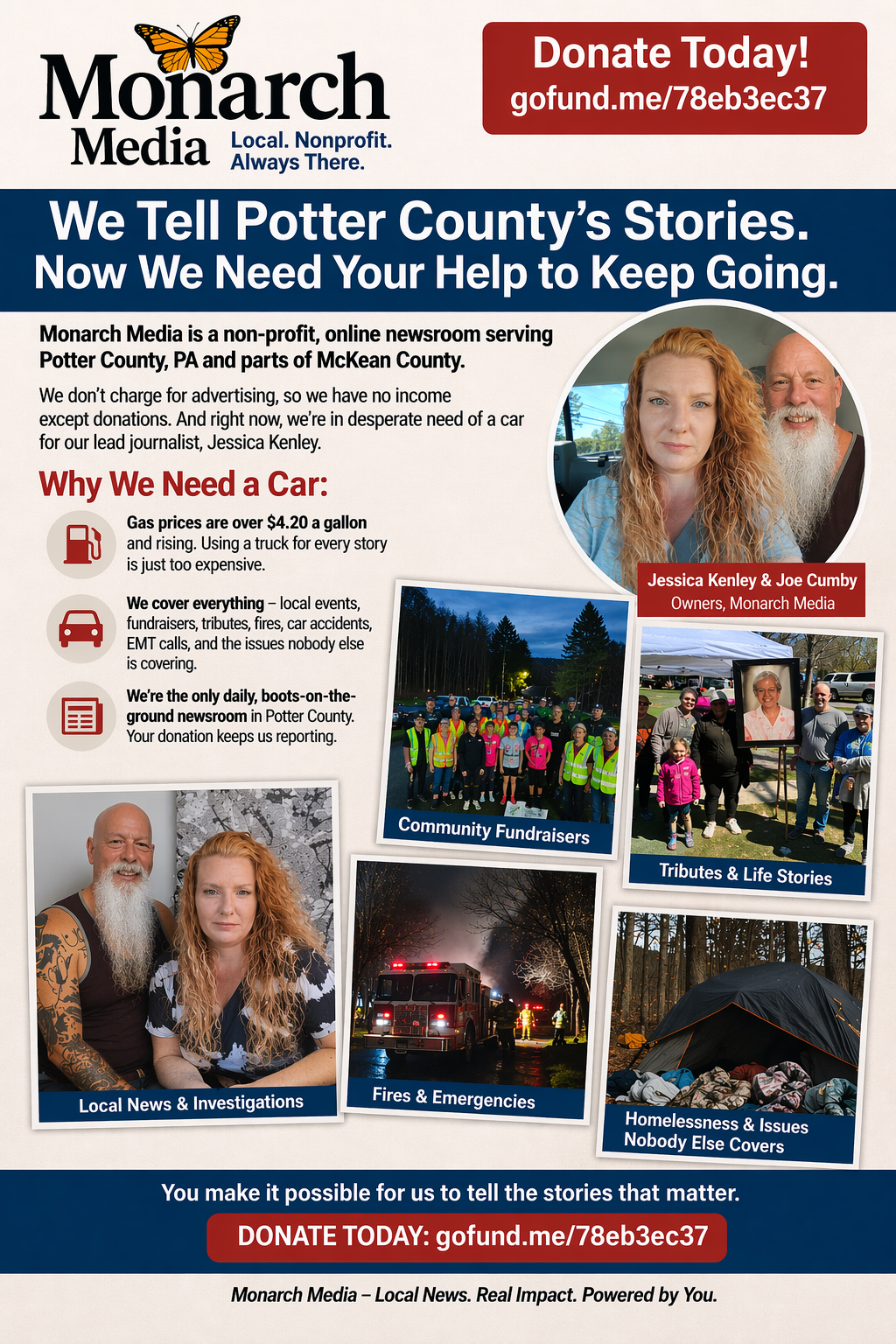 MONARCH MEDIA NEEDS YOUR HELP!