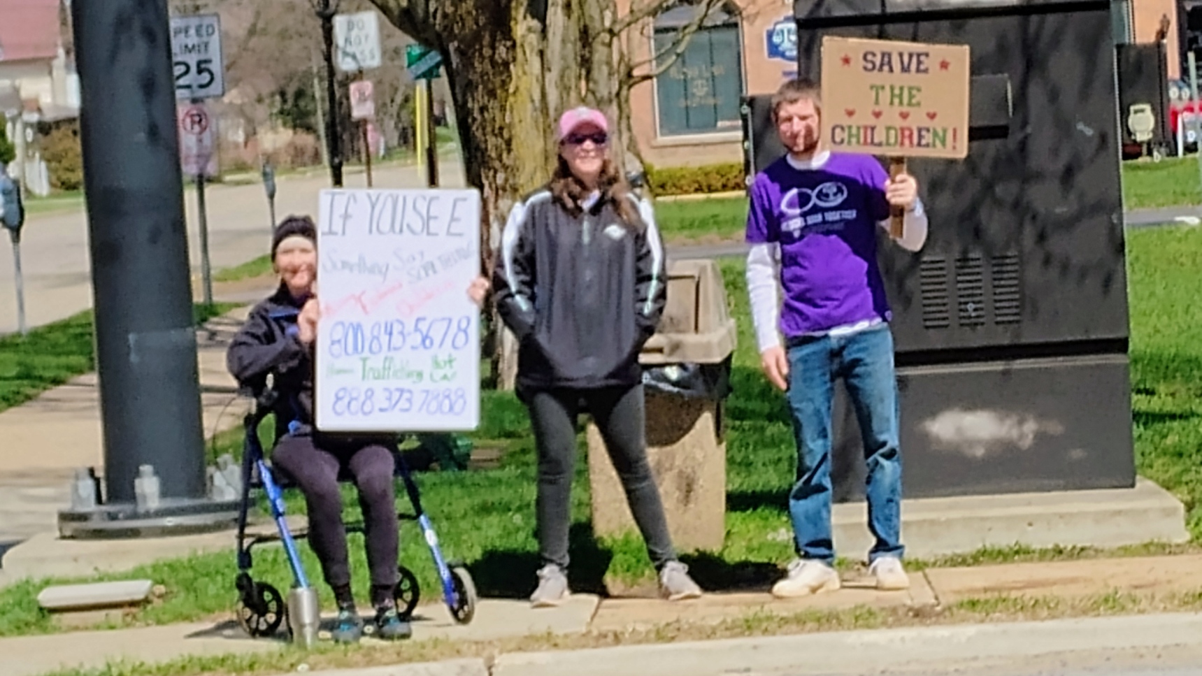 Small but Determined Crowd Gathers for “Save the Children” Protest in Coudersport