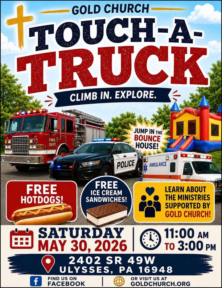 Gold Church Sponsors Ulysses “Touch a Truck” Event