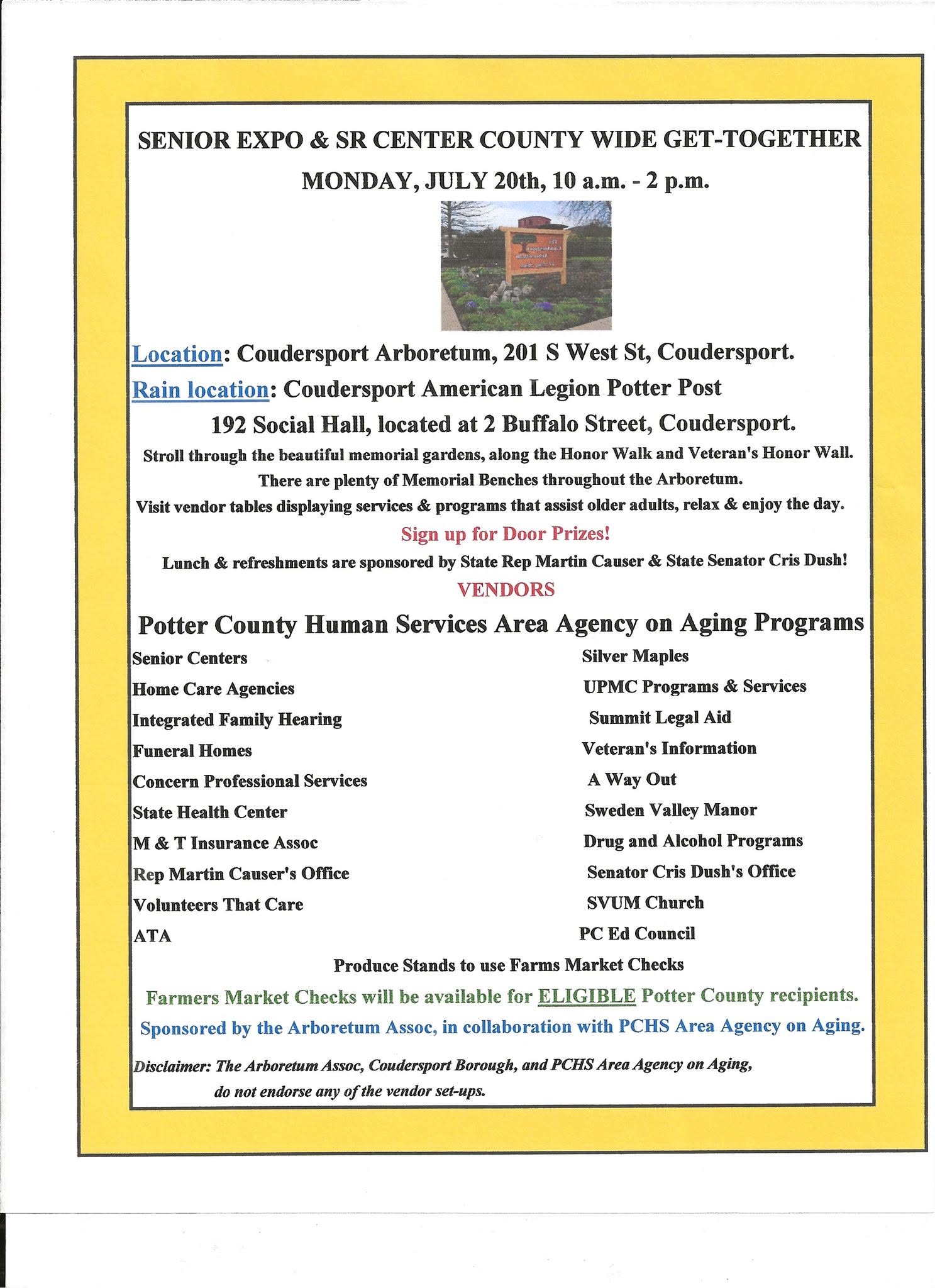 Senior Expo & SR Center County Wide Get-Together