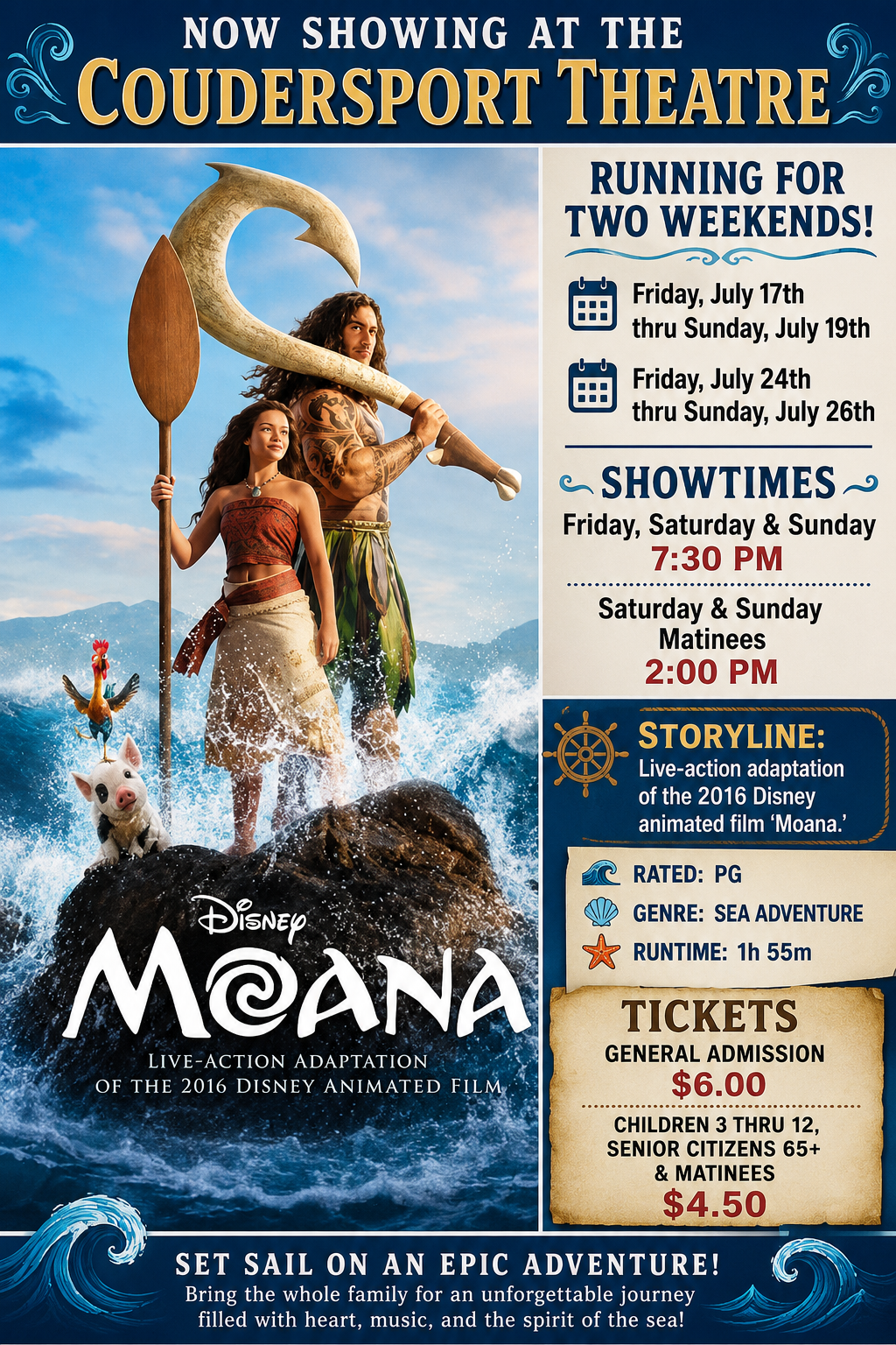 Showing This Weekend and Next: MOANA!