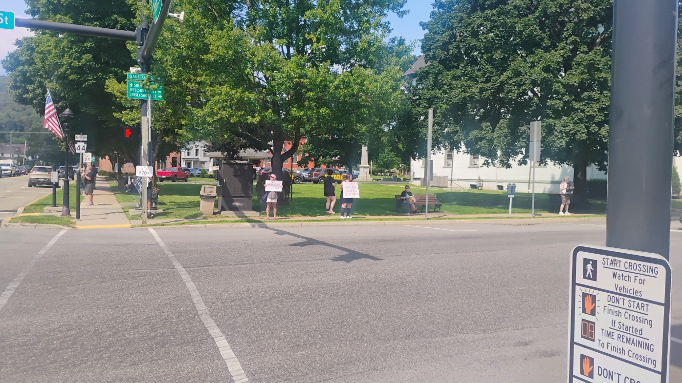 Potter County Residents Take to Courthouse Square to Speak Out Against Fascism