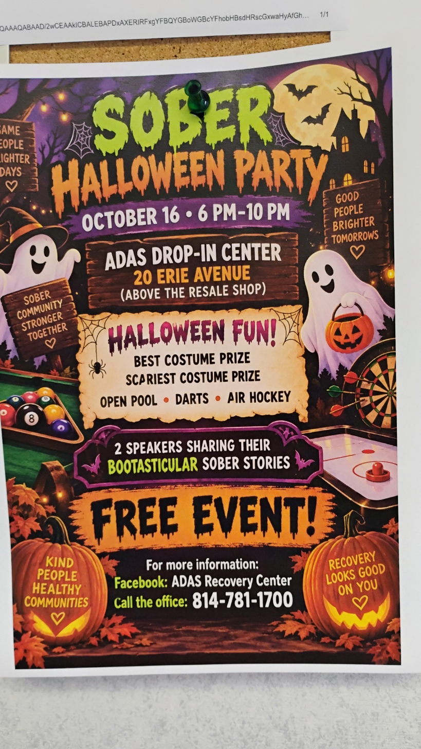 SOBER HALLOWEEN PARTY IN ST. MARY’S